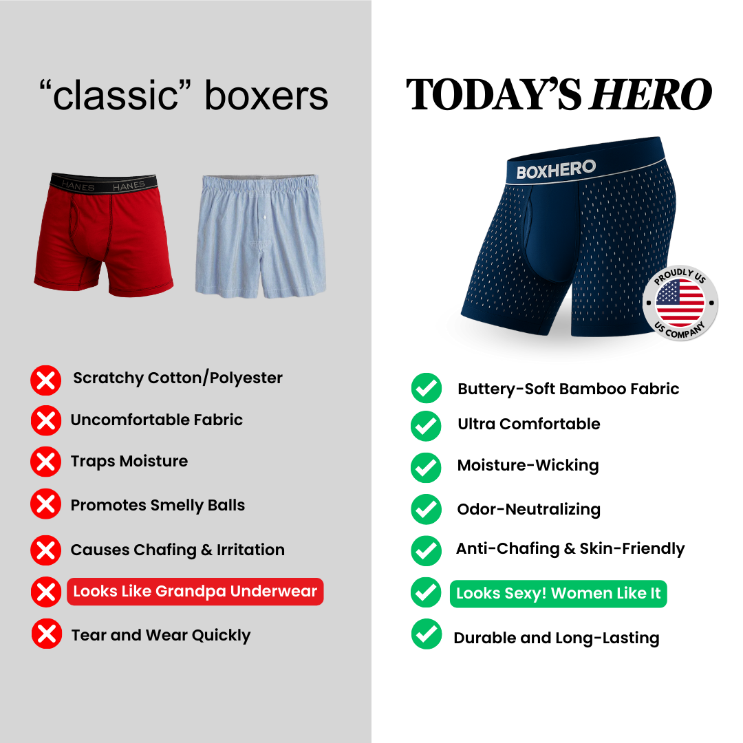Finally, Reinvented Premium Boxers That Actually Feel Amazing All Day (Copy)