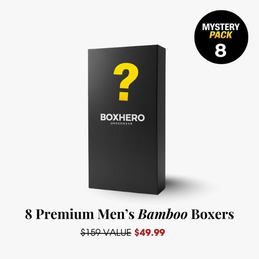 LIMITED: Boxhero Men's Mystery Boxer Brief 8-Pack Bundle