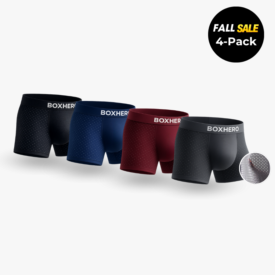 4-Pack - Premium Bamboo Fibre Boxer Shorts